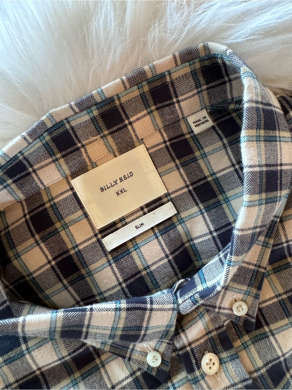 Billy Reid Plaid Button-Down Shirt Size XXL